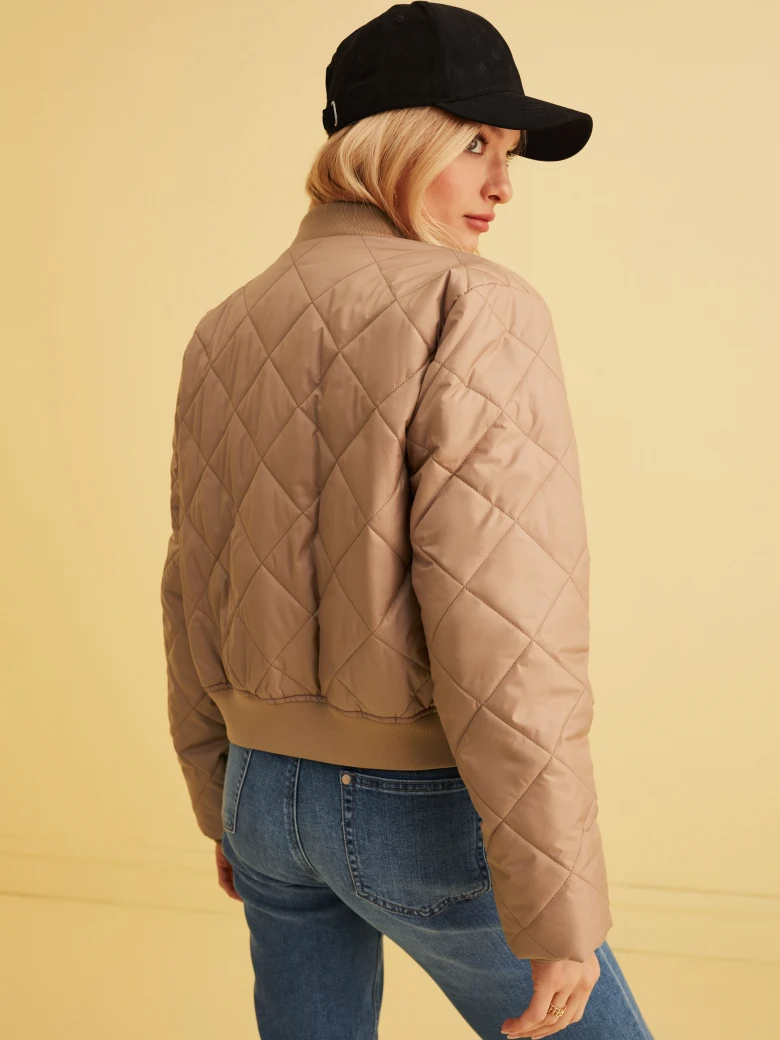CARAMEL BOMBER JACKET