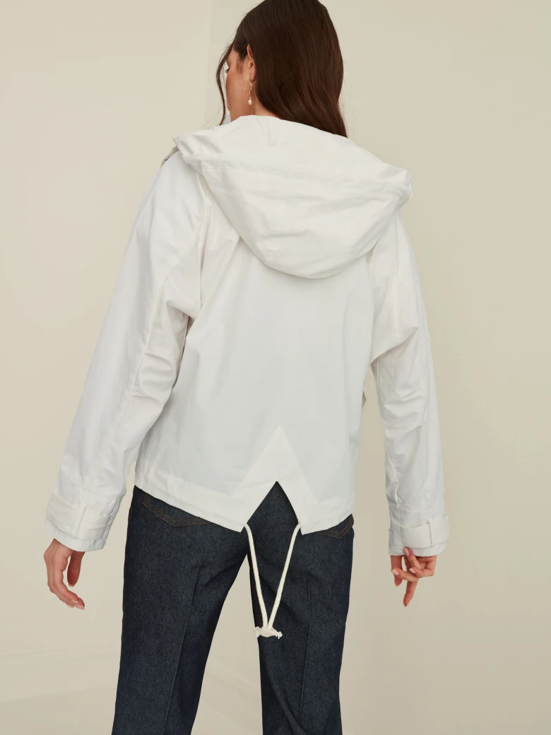 ECRU COLORED PARKA JACKET