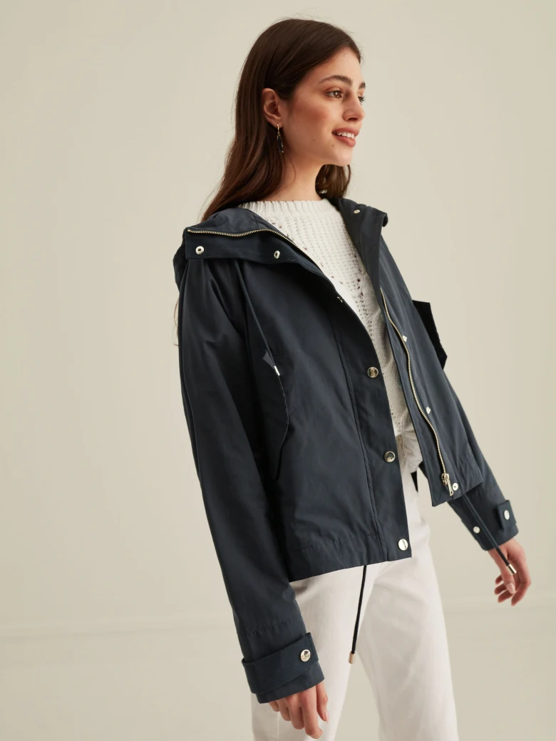 NAVY BLUE PARKA JACKET