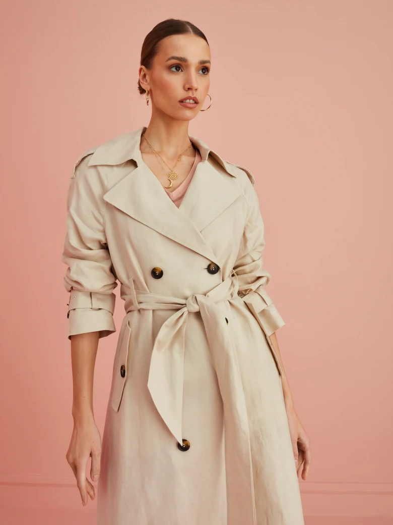 LINEN BEIGE COAT