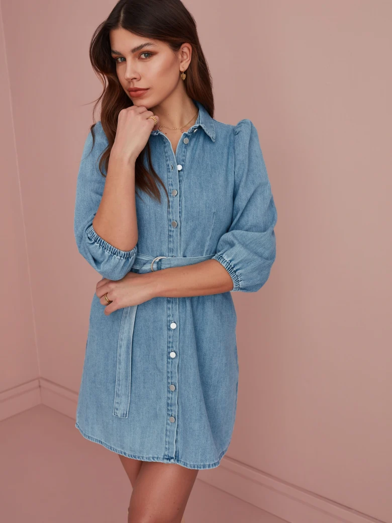 DENIM SHIRTDRESS