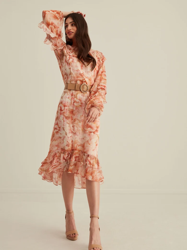 VISCOSE FLORAL DRESS