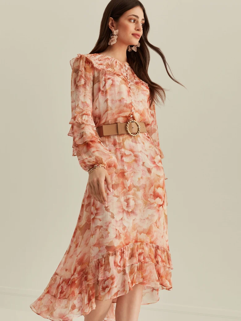 VISCOSE FLORAL DRESS