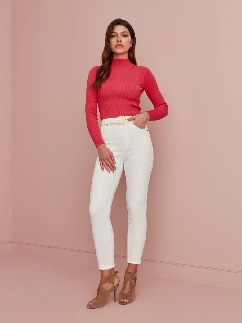 BACKLESS SWEATER WITH BACK TIE