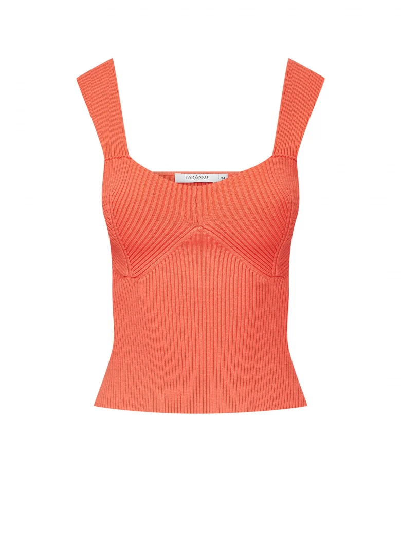 ORANGE KNIT TOP