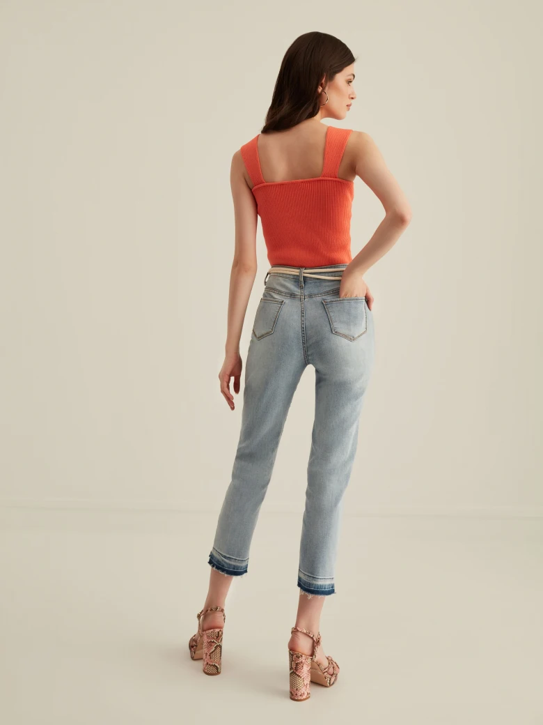ORANGE KNIT TOP