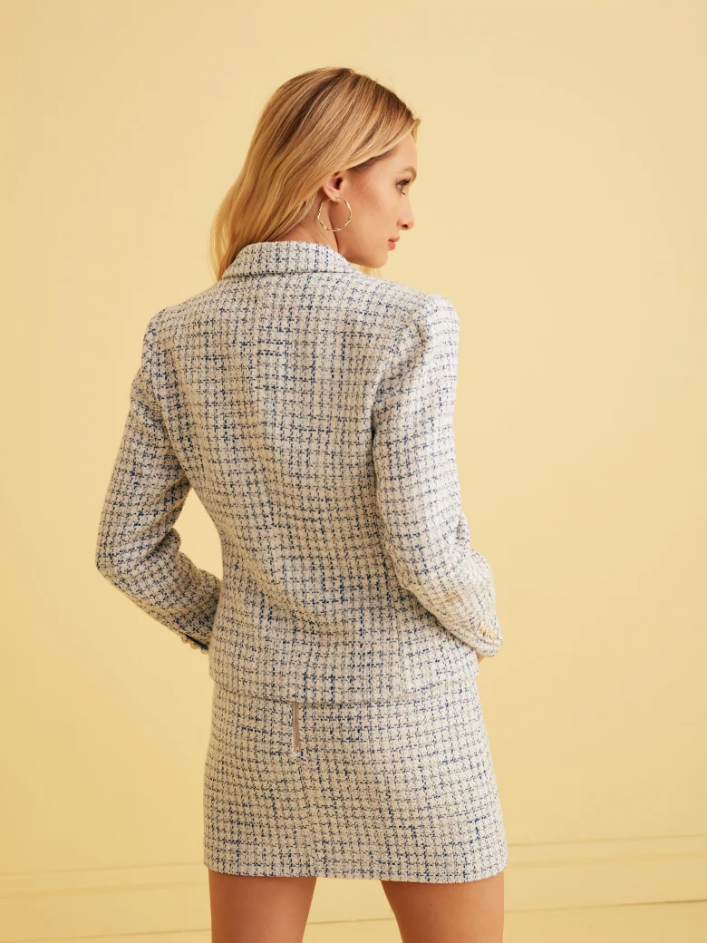 BLUE TWEED JACKET