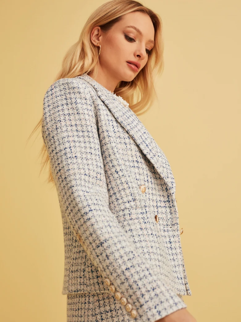BLUE TWEED JACKET