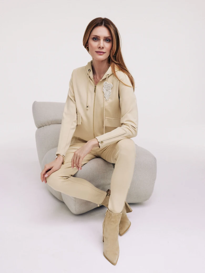 Beige hoodie