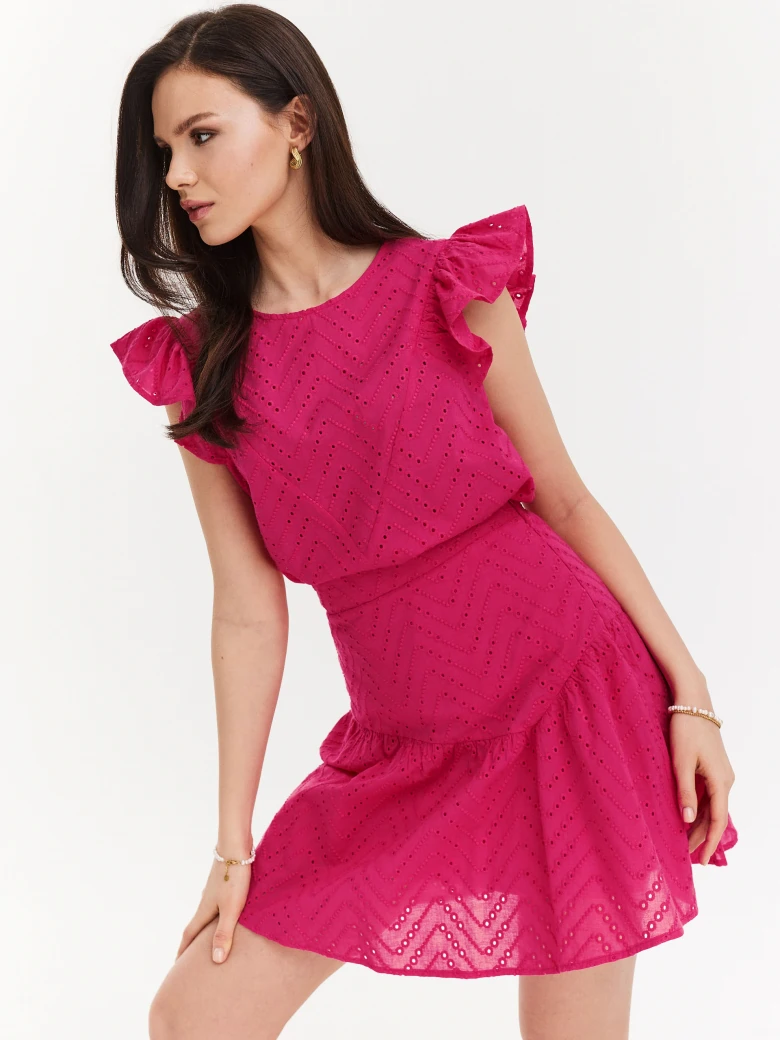 Pink cotton skirt