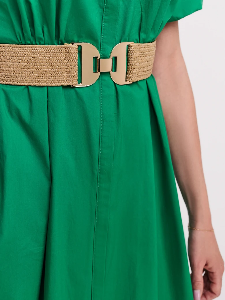 Green dress with flared bottom