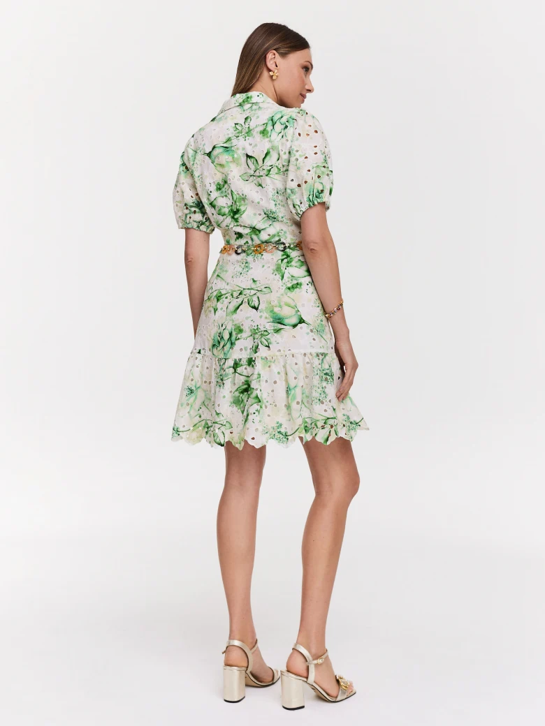 Summer dress with floral pattern