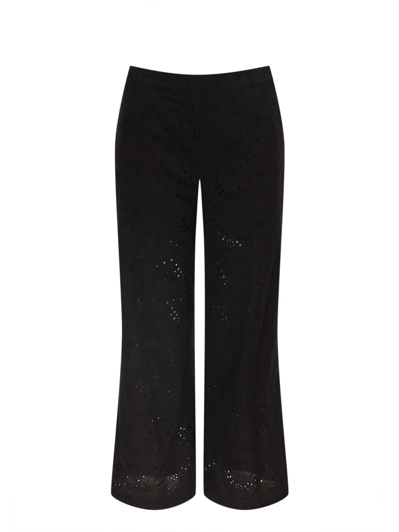 Black pants with loose legs