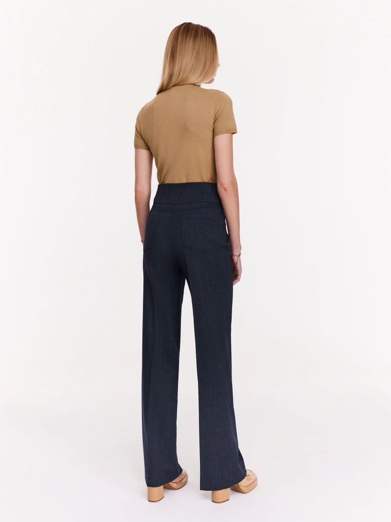 Caramel viscose short sleeve sweater