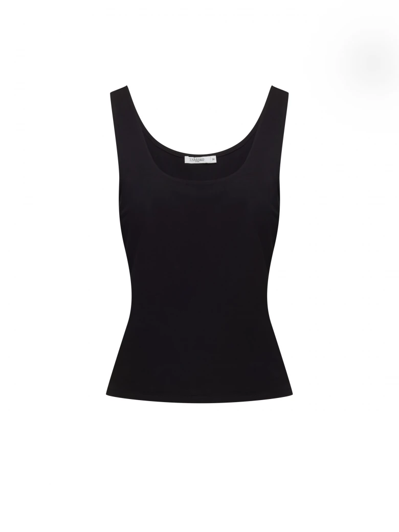 Black fitted top
