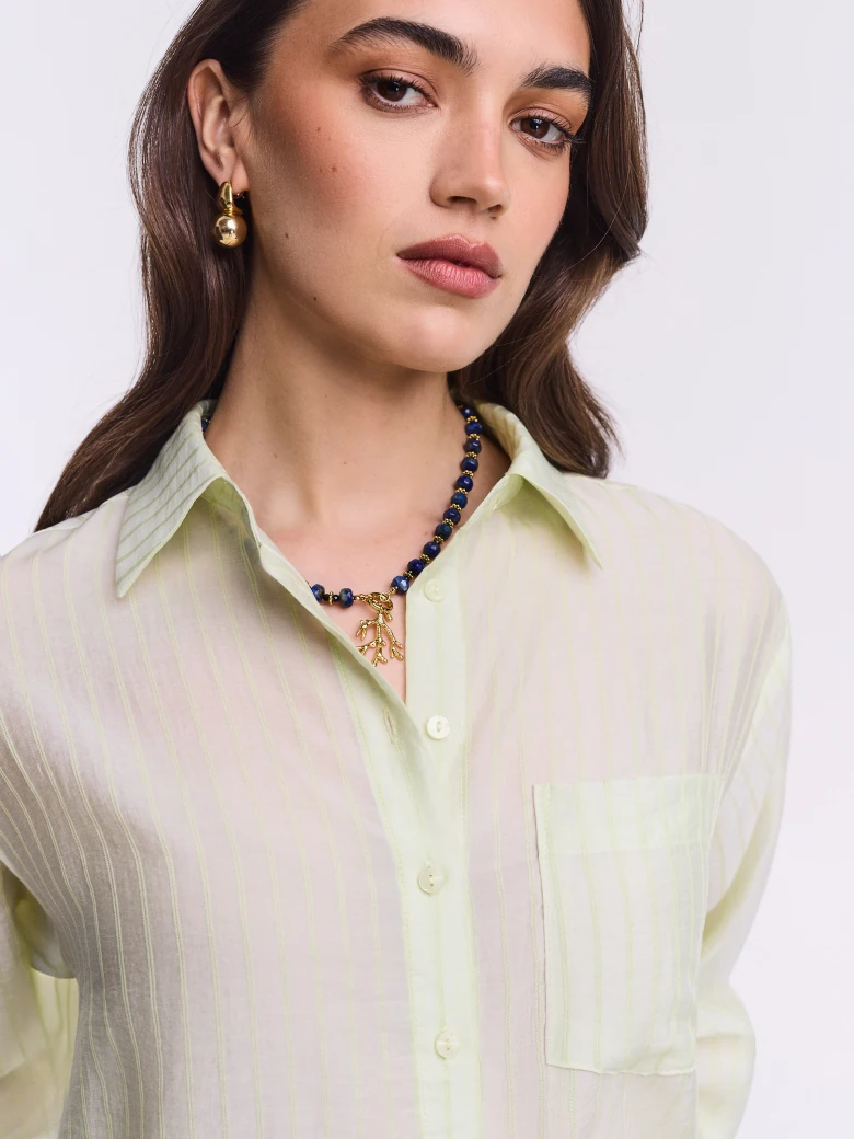 Light green pinstripe shirt