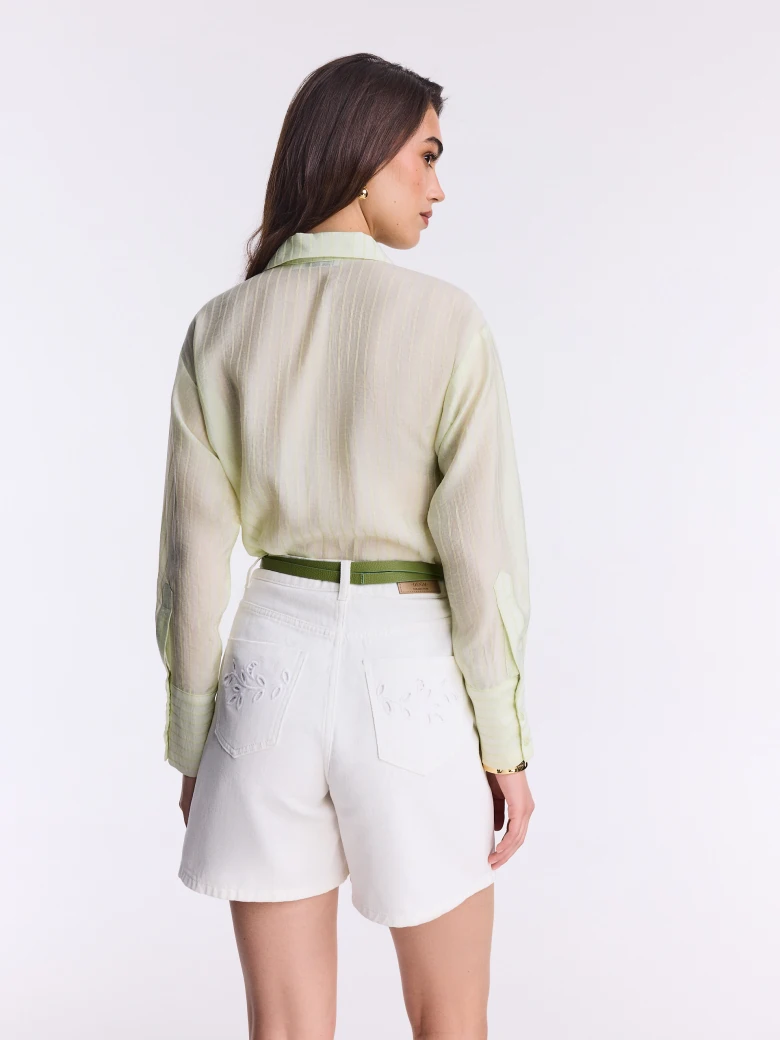 Light green pinstripe shirt