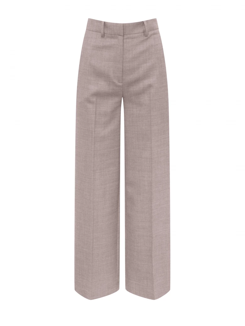 Taupe wide-leg pants