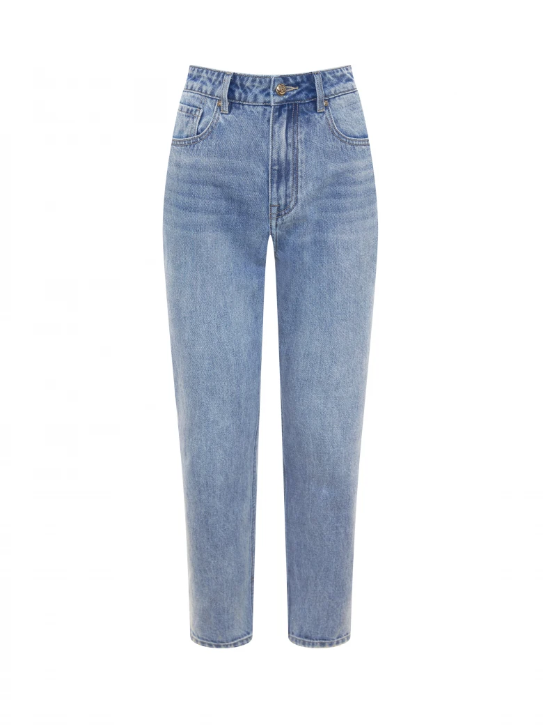 Spodnie jeansowe z wysokim stanem mom jeans