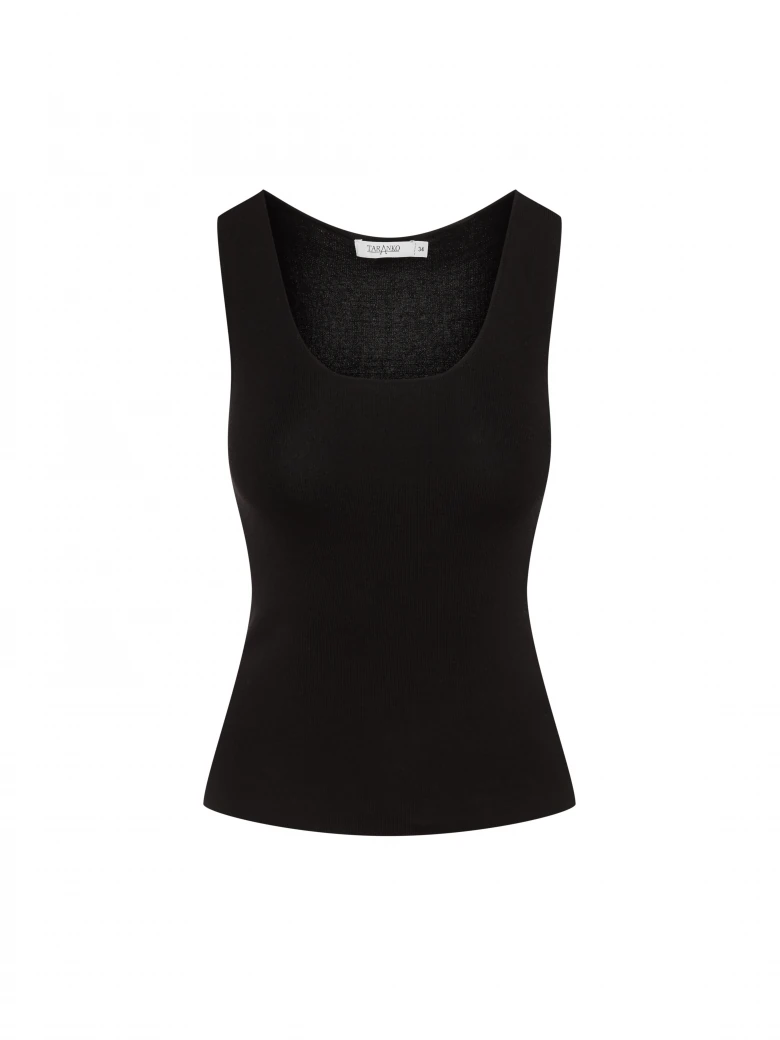 Fitted black top