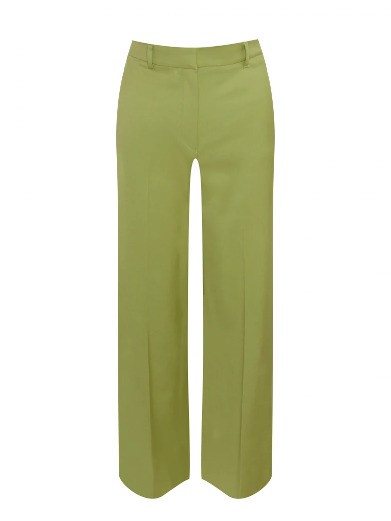 Green wide-leg pants