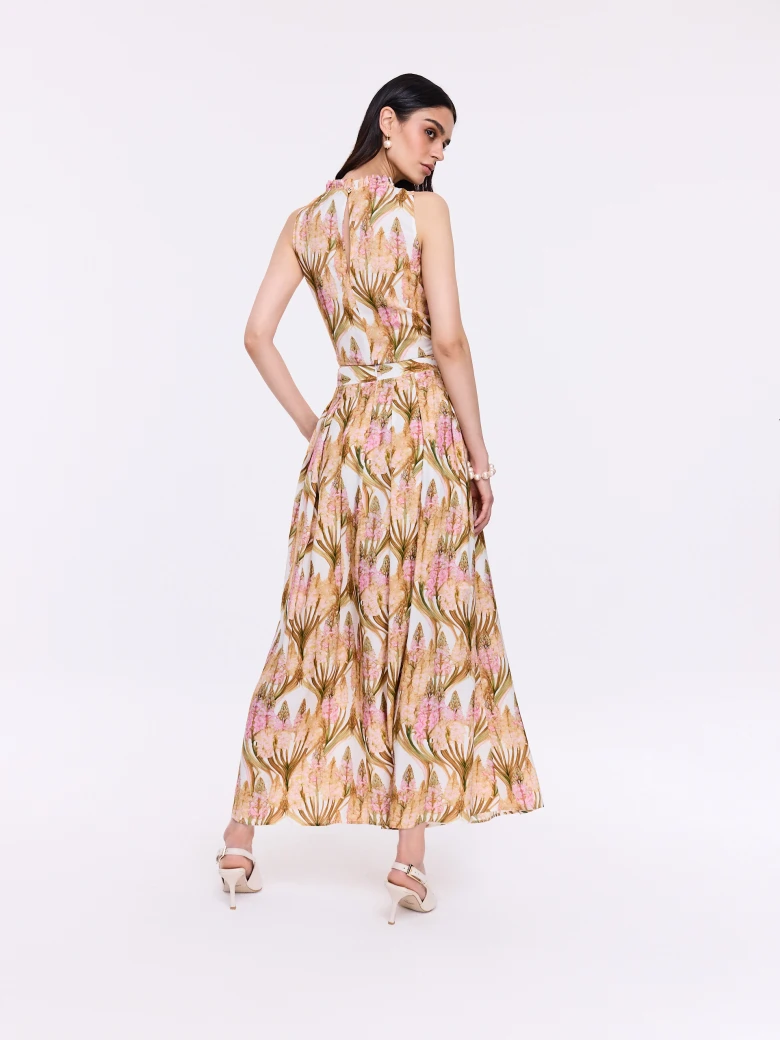 Long skirt with original print