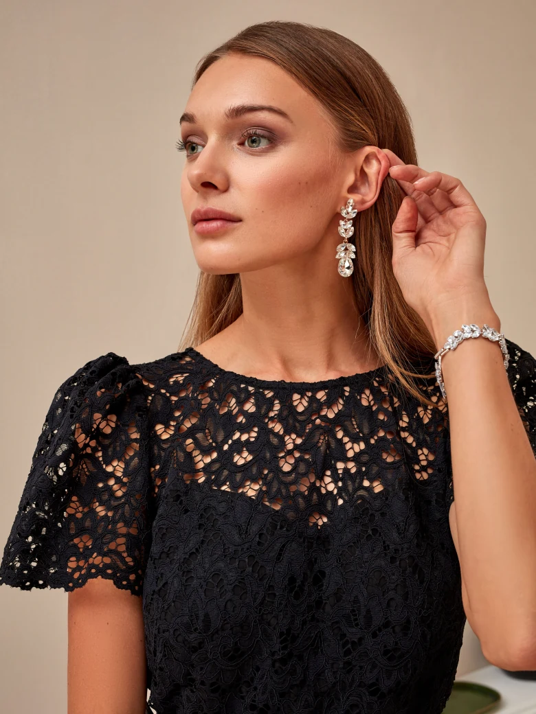 BLACK LACE DRESS