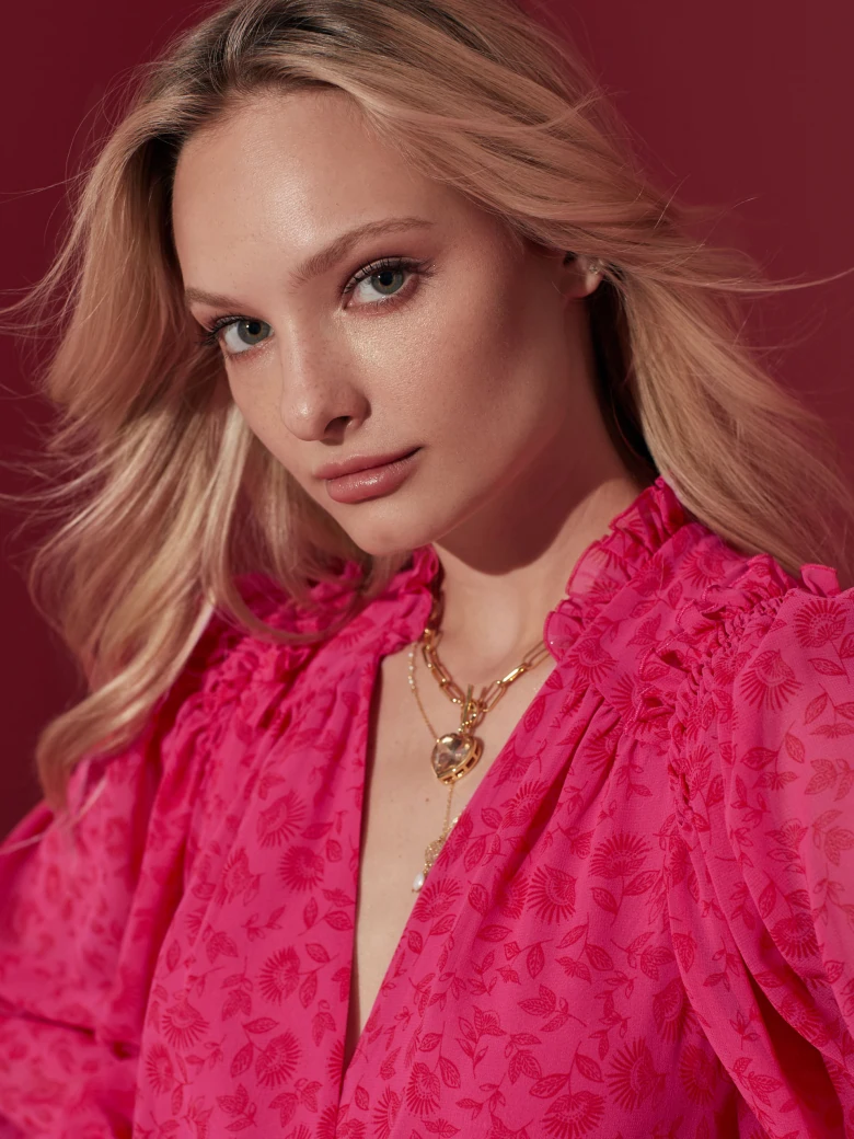 PINK PRINT DRESS
