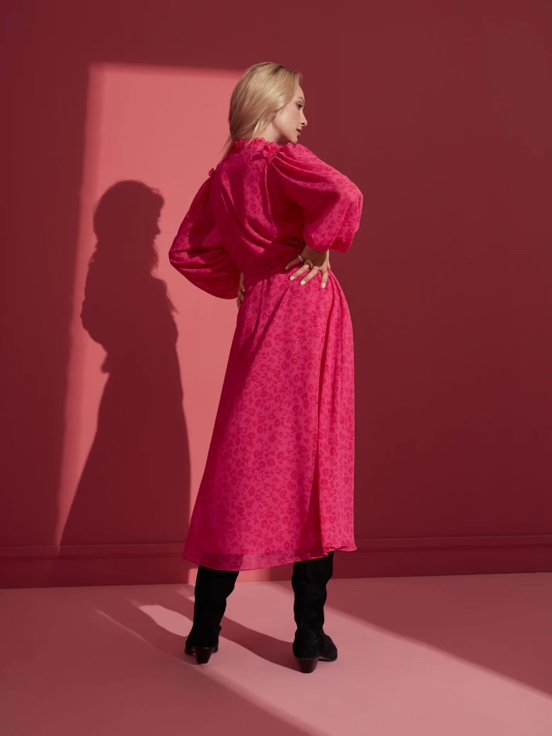 PINK PRINT DRESS