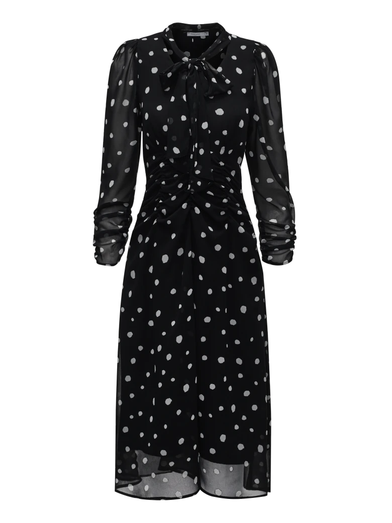 BLACK DRESS WITH FONTAZ