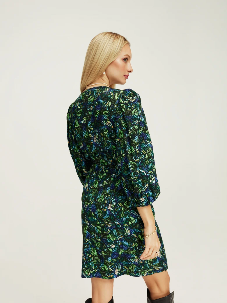 Green envelope dress