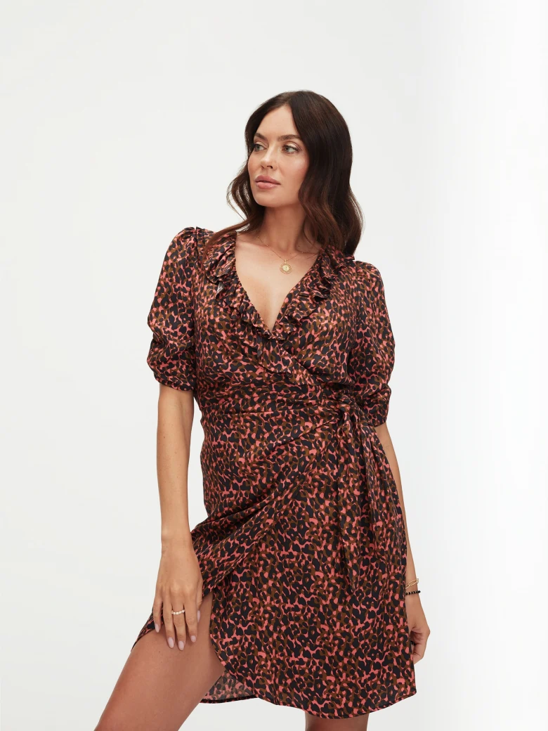 Mini wrap dress