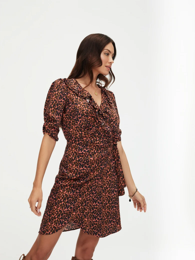 Mini wrap dress