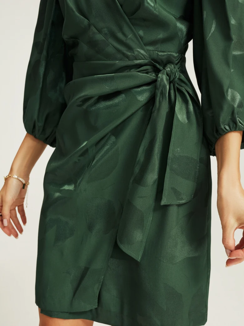 Green envelope dress