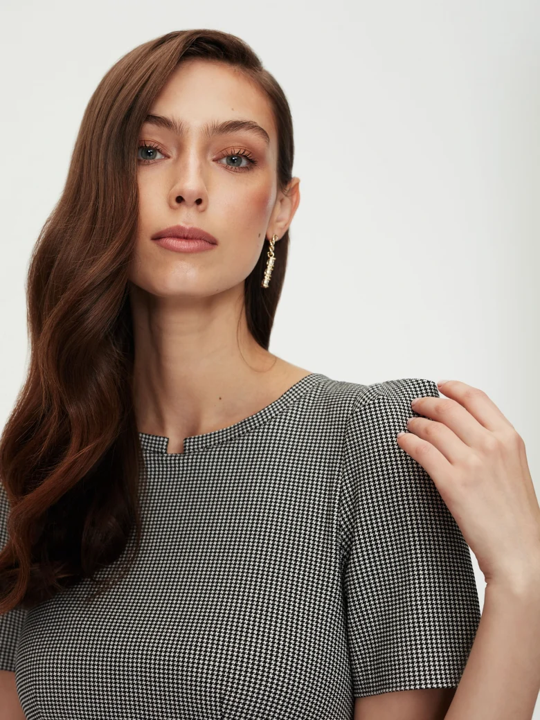 Houndstooth dress