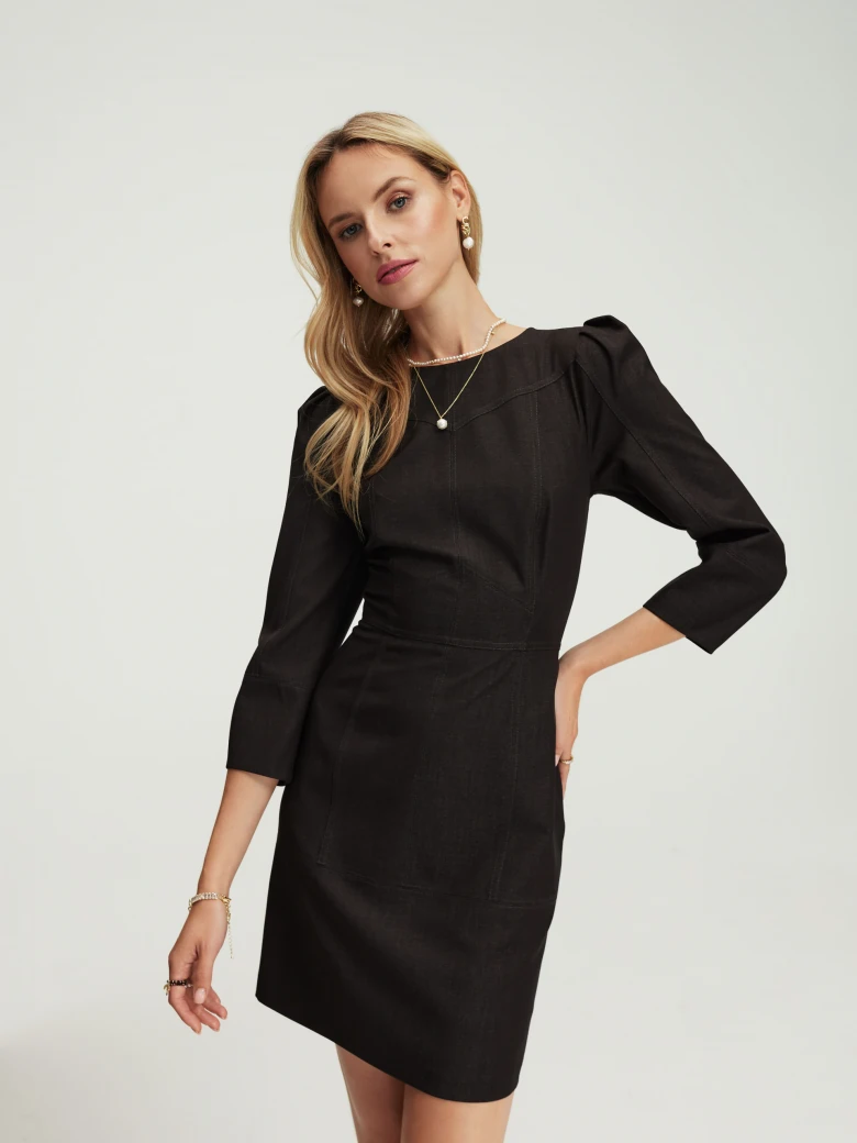 Black dress with buffets