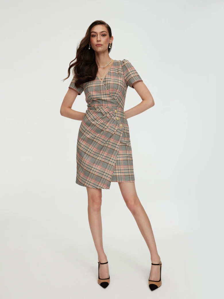 Checked dress