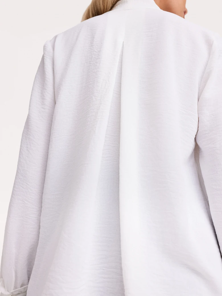 White blouse with ties