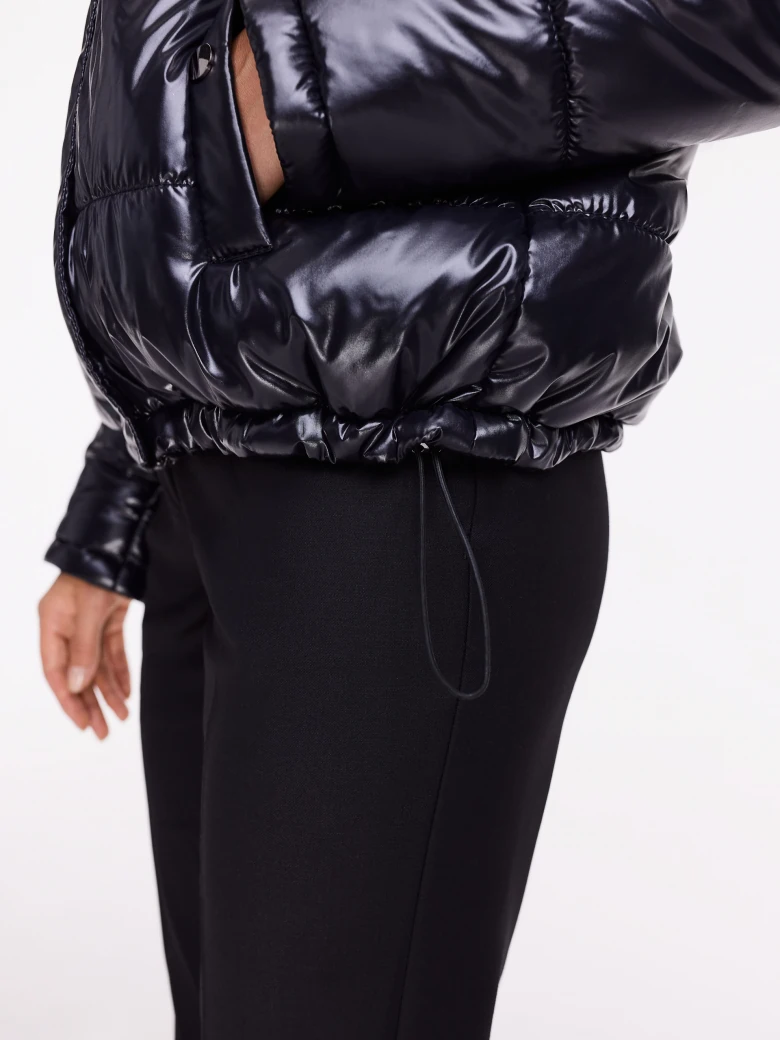 Black shiny jacket