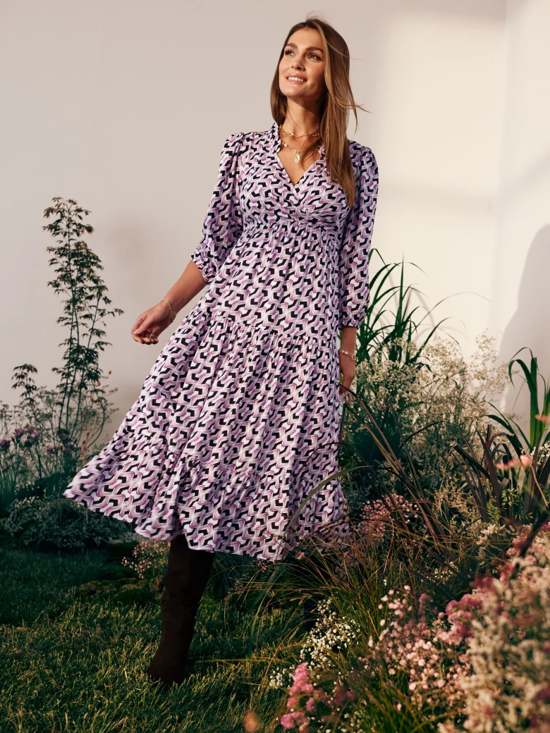 Long patterned dress
