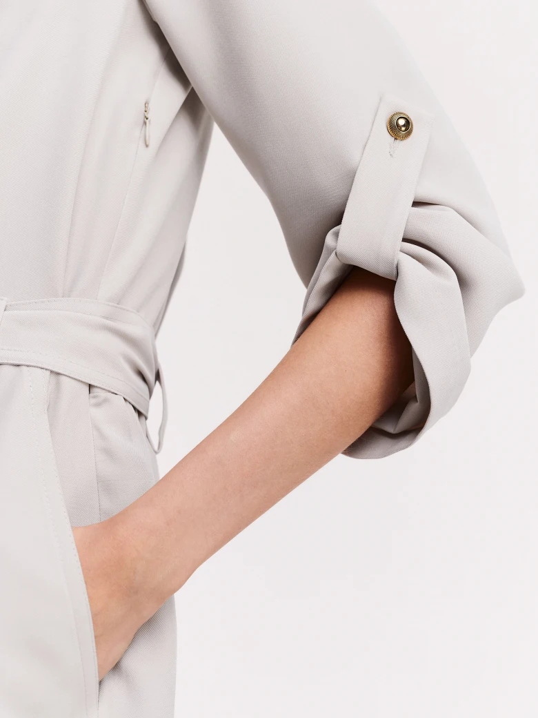 Beige emery in airy fabric