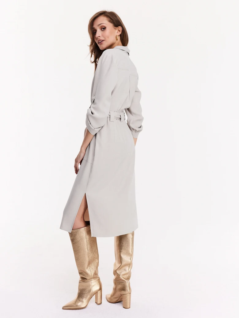 Beige emery in airy fabric