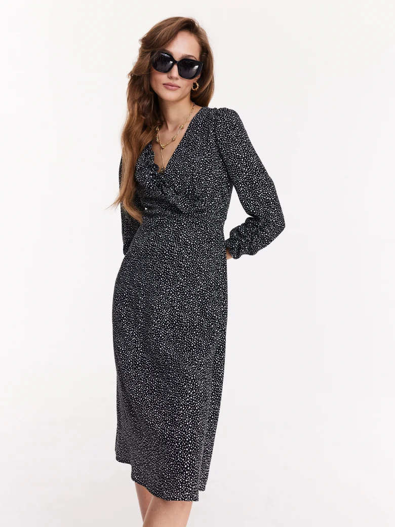 Black envelope dress