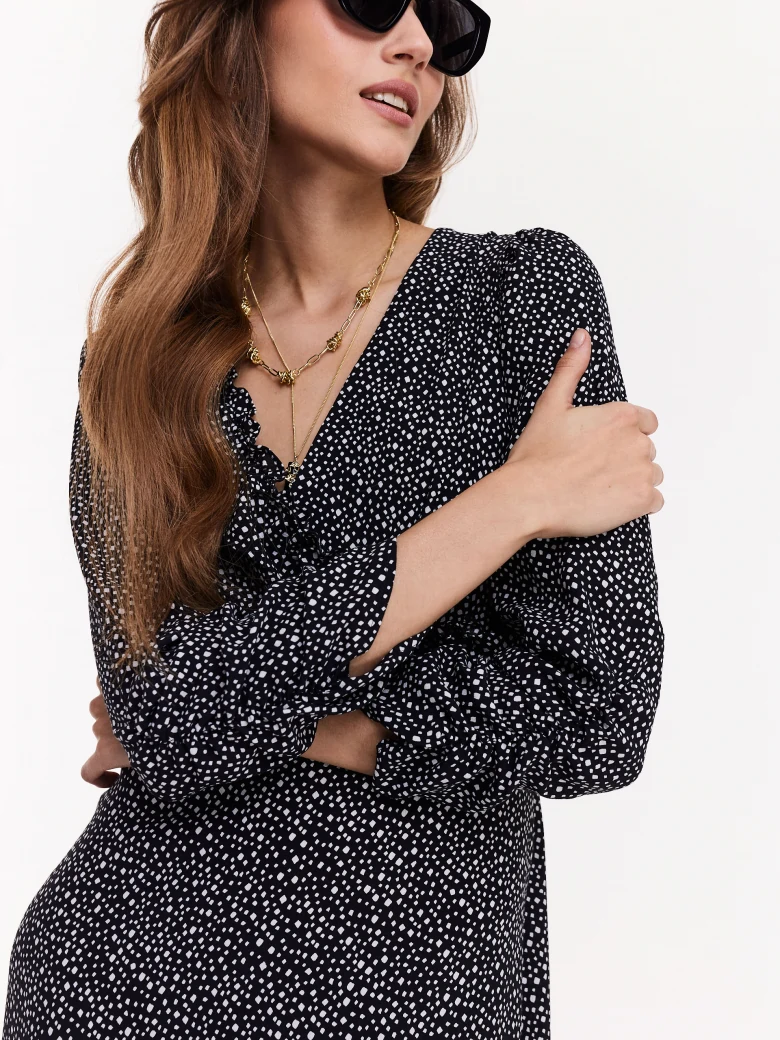 Black envelope dress