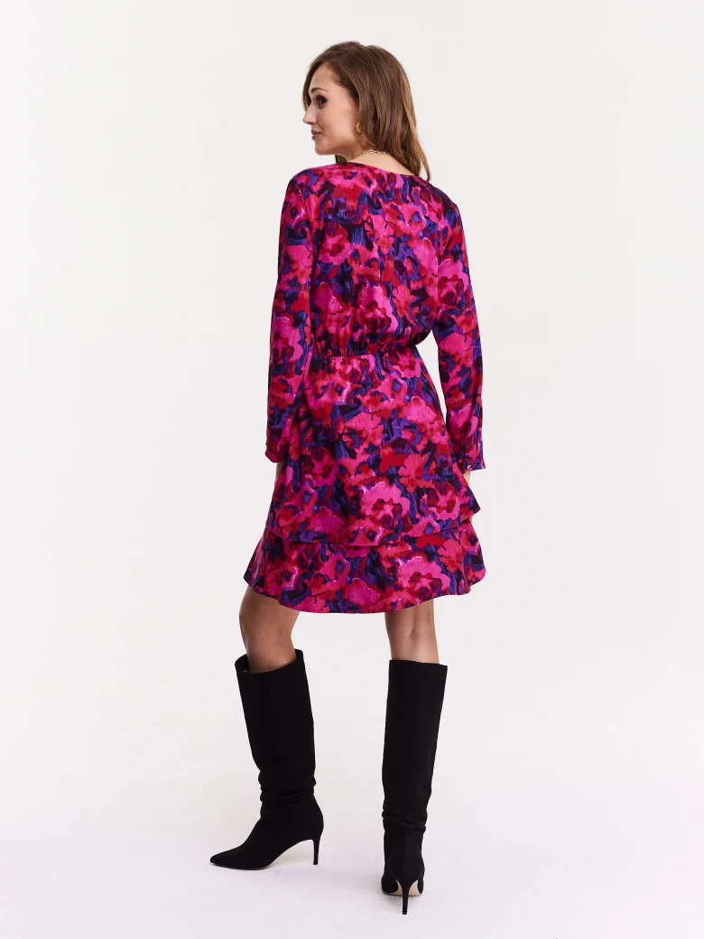 Pink floral dress
