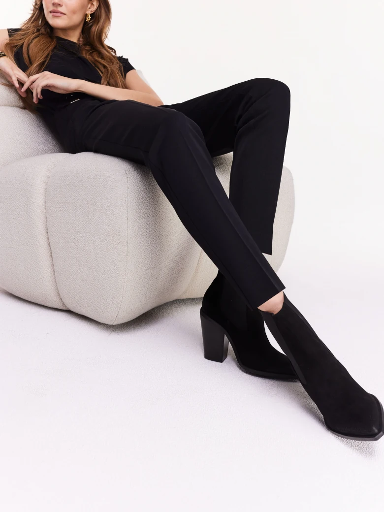 Black high-waisted pants