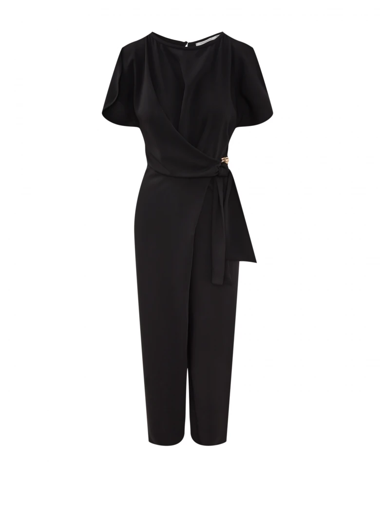 Elegant black jumpsuit with wide legs