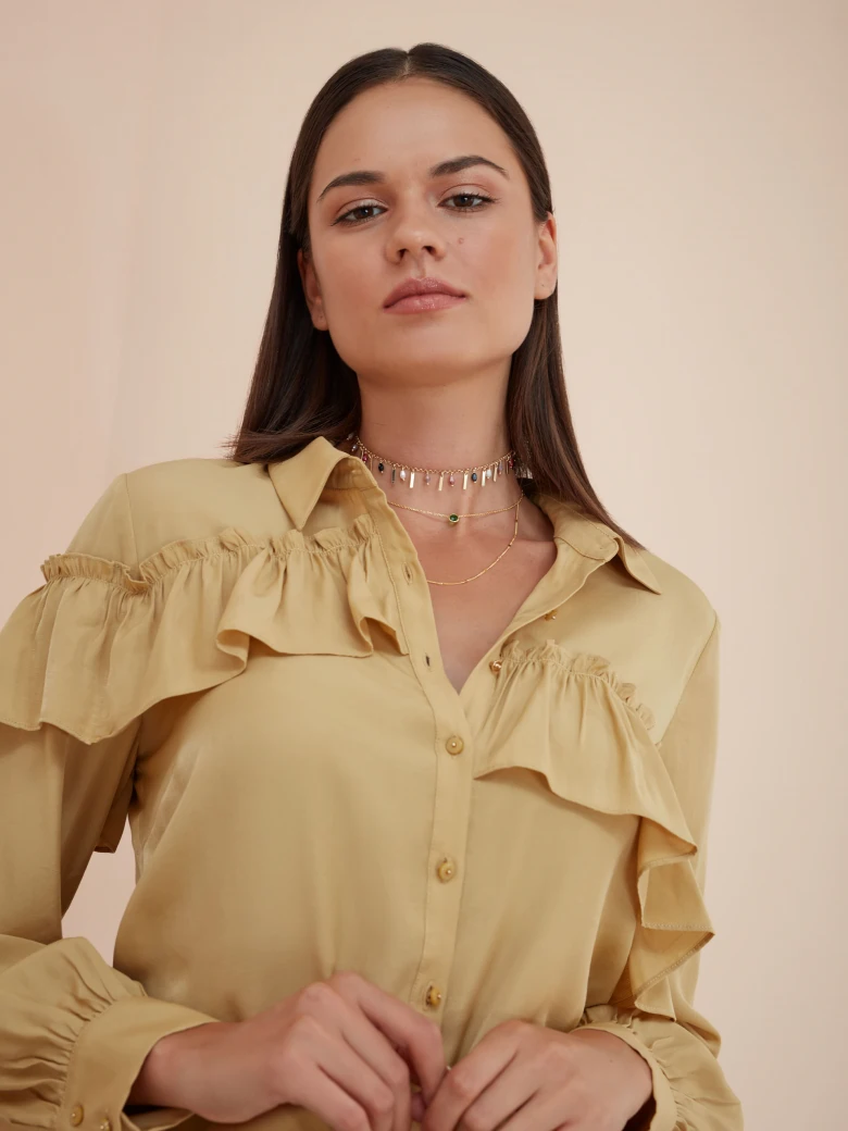 ROMANTIC BLOUSE WITH LONG SLEEVES