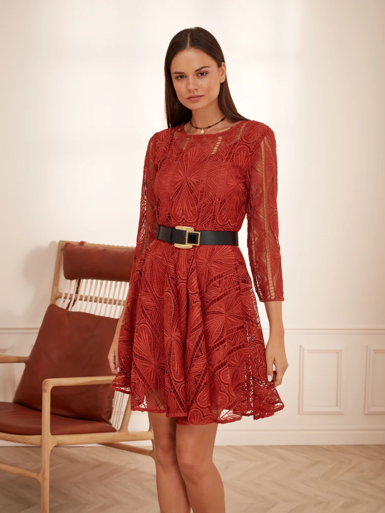 DRESS WITH FLARED BOTTOM