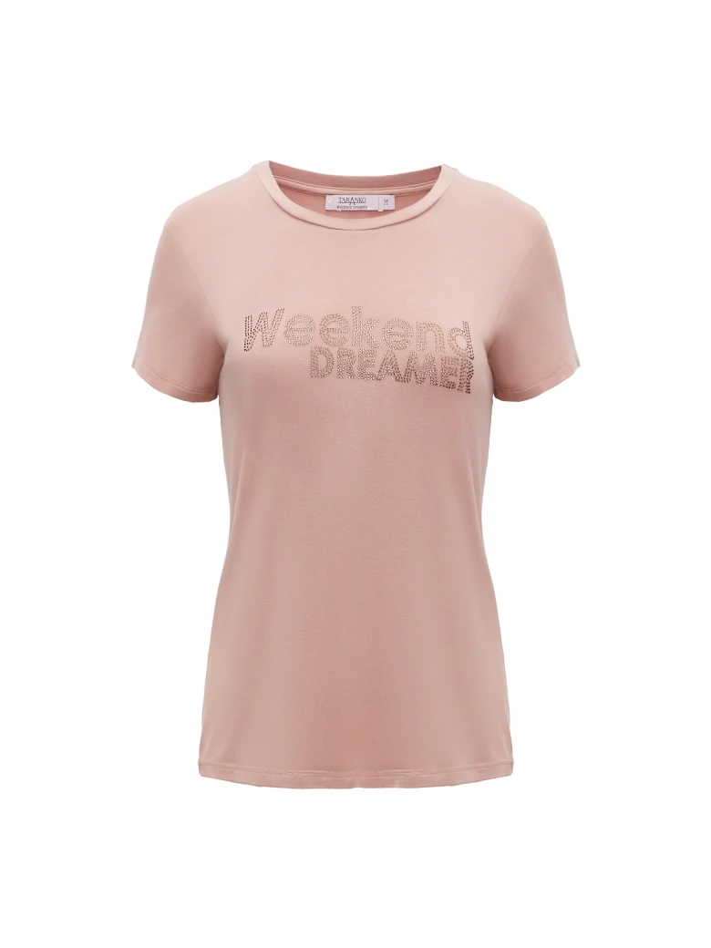 BEIGE BLOUSE WITH APPLIQUE